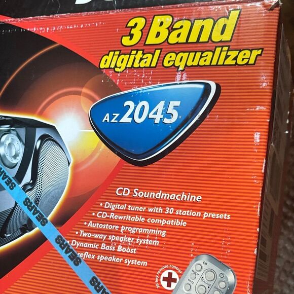 Vintgage Philips AZ2045 Black CD Soundmachine Digital Equalizer cassette player - Picture 13 of 15